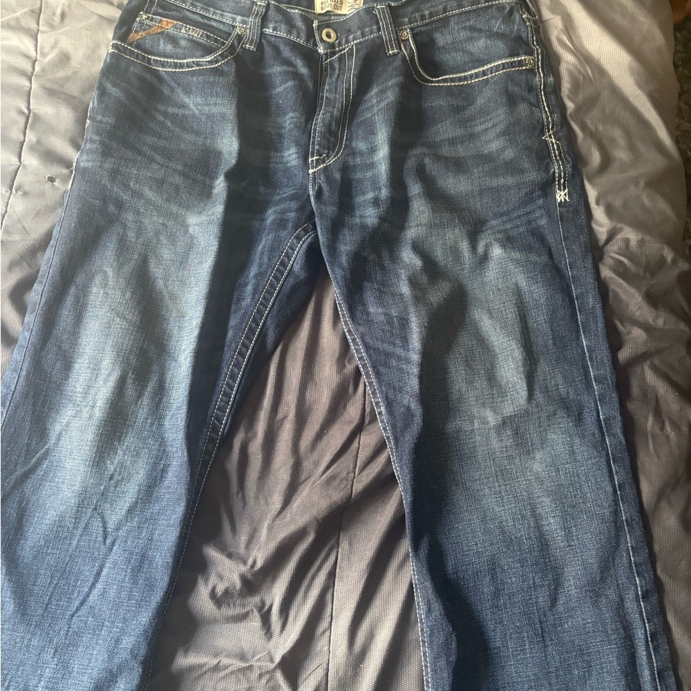 Aria Blue Straight Jeans Classic Denim Style
